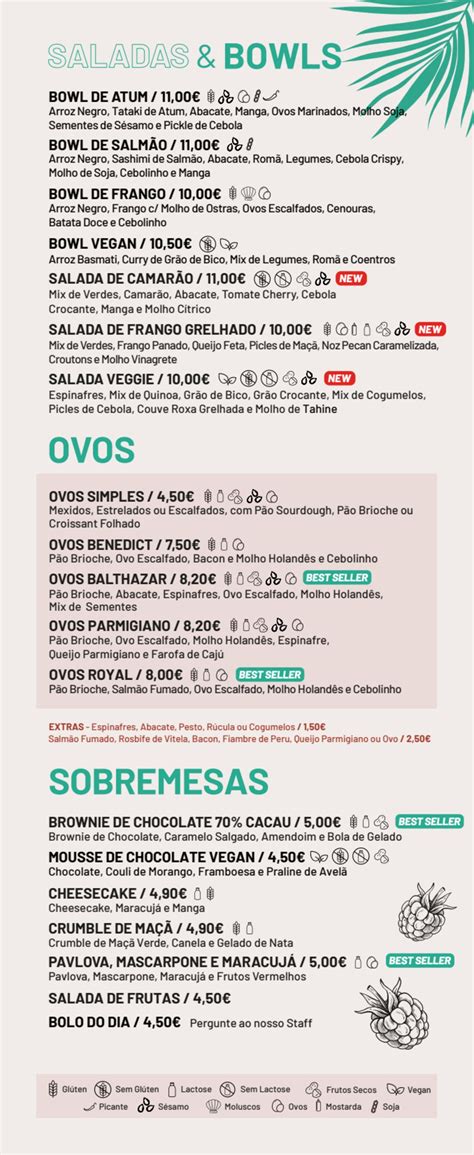 seventh brunch porto|Menu Porto .